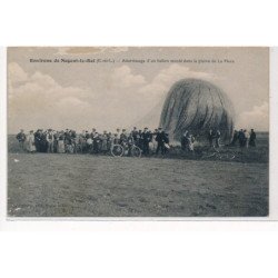 environs NOGENT-le-ROI : atterrissage d'un ballon monté dans la plaine de la place - etat