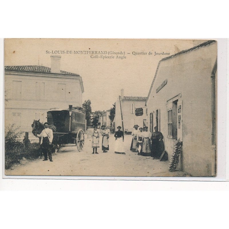 SAINT-LOUIS-de-MONTFERRAND : quartier de jourdane, café-epicerie angle - tres bon etat