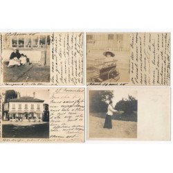 OLIVET : diabolo, automobile, lot de 14 CPA - tres bon etat