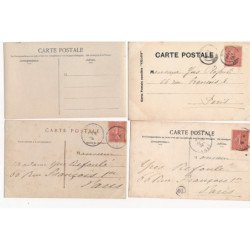 OLIVET : diabolo, automobile, lot de 14 CPA - tres bon etat