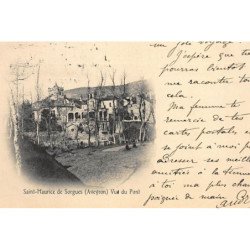 SAINT-MAURICE DE SORGUES : vue du pont - tres bon etat