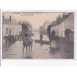VENDOME: inondation janvier 1910, rue du champ de mars - état