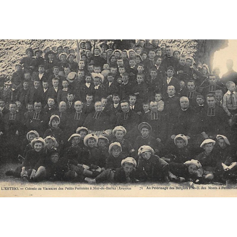 MUR-de-BARREZ : colonie de vacances des petits parisiens au pelrinage des bergers - tres bon etat