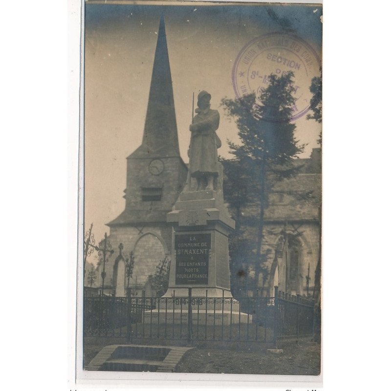 SAINT-MAXENT : monument aux morts - tres bon etat