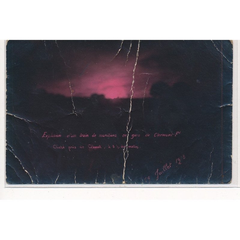 PUY-de-DOME : catastrophe, chemin de fer - etat