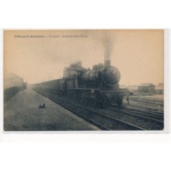 FOUCART-ALVIMARE : la gare, arrivée d'un train - tres bon etat