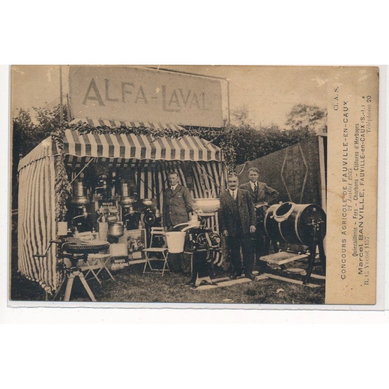FAUVILLE-en-CAUX : quincaillerie, fers & charbons marcel banville - etat