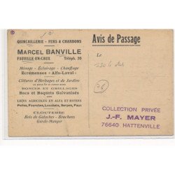 FAUVILLE-en-CAUX : quincaillerie, fers & charbons marcel banville - etat