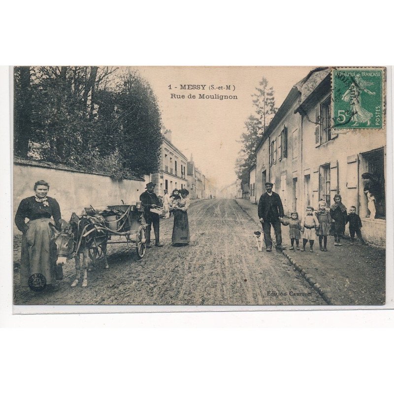 MESSY : rue de moulignon, marchand ambulant - tres bon etat