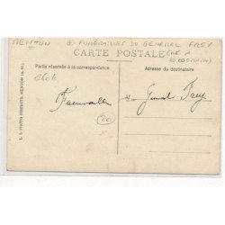 MENTON : funerailles du general frey (né à Bocognano) - tres bon etat