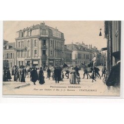 CHATEAUROUX : place aux guédons et rue J-J Rousseau photographie dorsand, cirque - tres bon etat