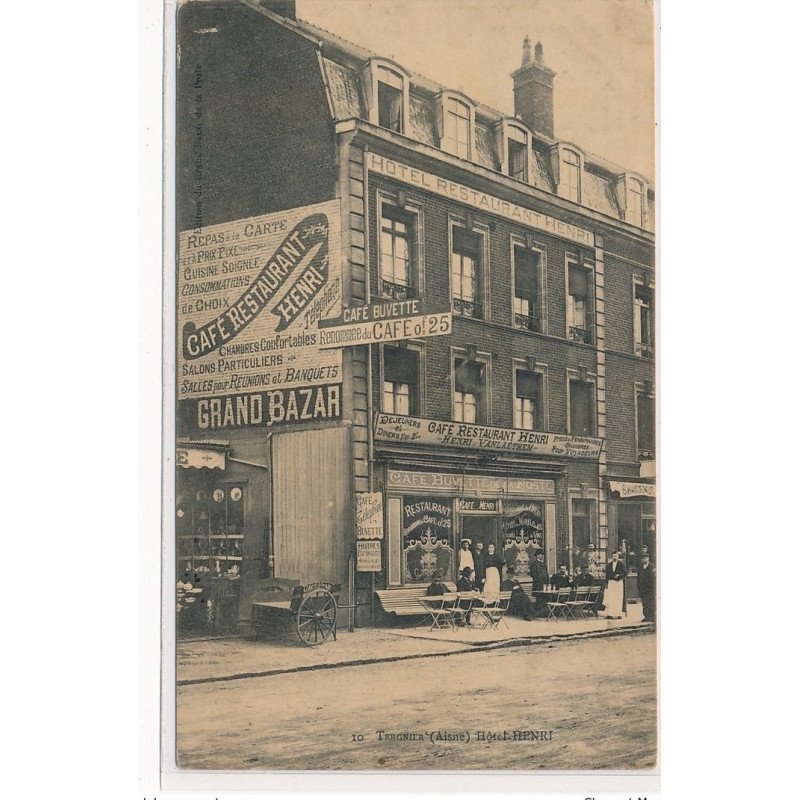 TREGNIER : hotel henri, grand bazar, cafe buvette - tres bon etat