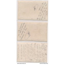 GRISHEIM : militaire lot de 3cpa - tres bon etat