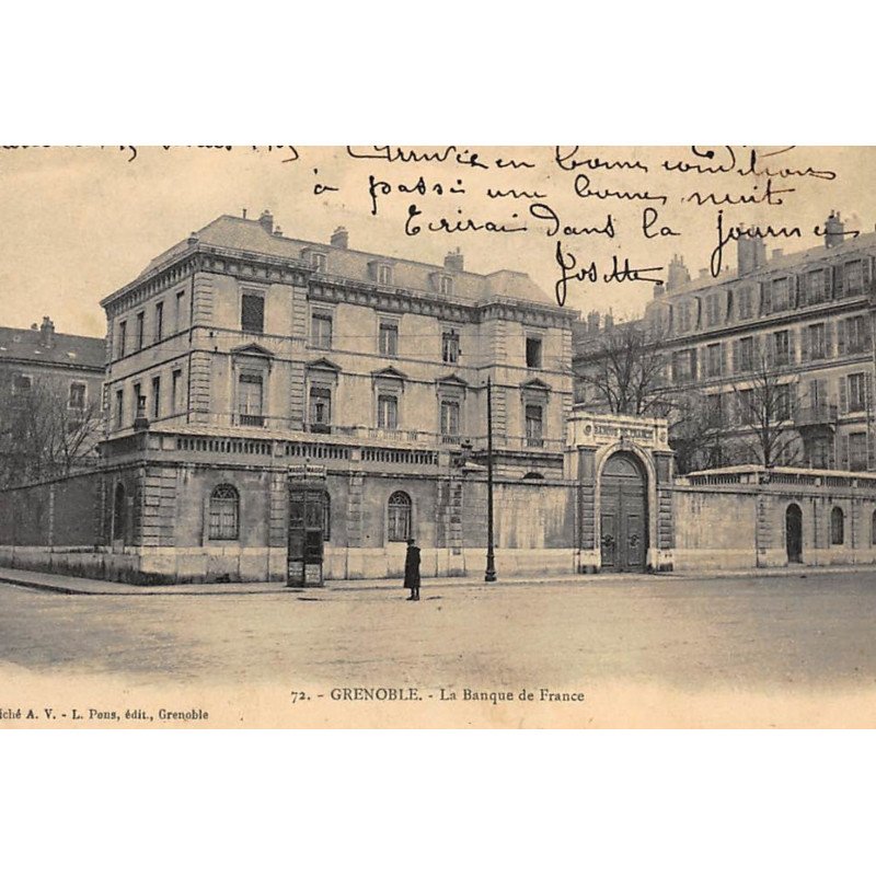 GRENOBLE : banque de france - tres bon etat