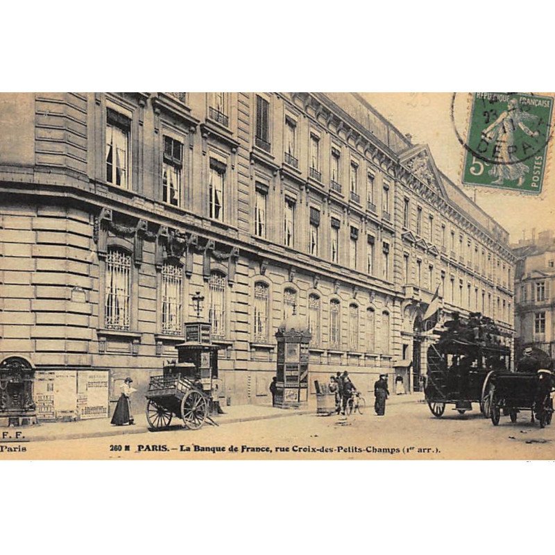 PARIS : banque de france, rue croix des petits champs 1er arrondissement - tres bon etat