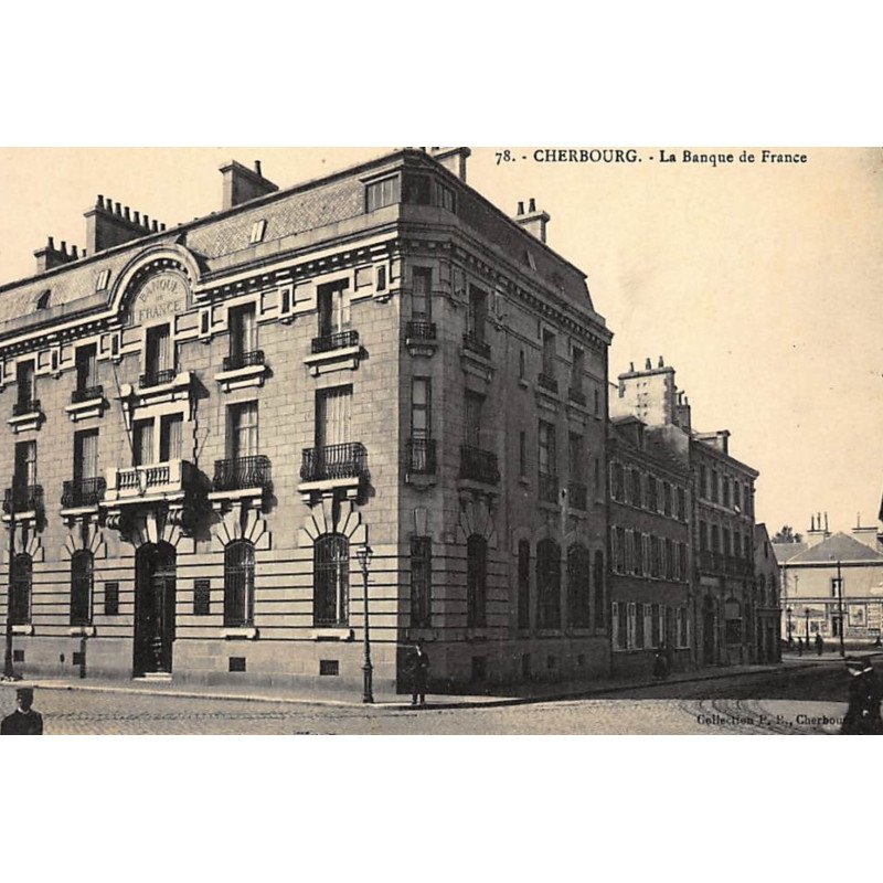 CHERBOURG : banque de france - tres bon etat