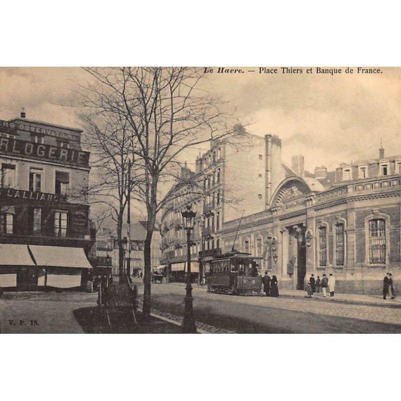LE HAVRE : la banque de france place thiers - tres bon etat