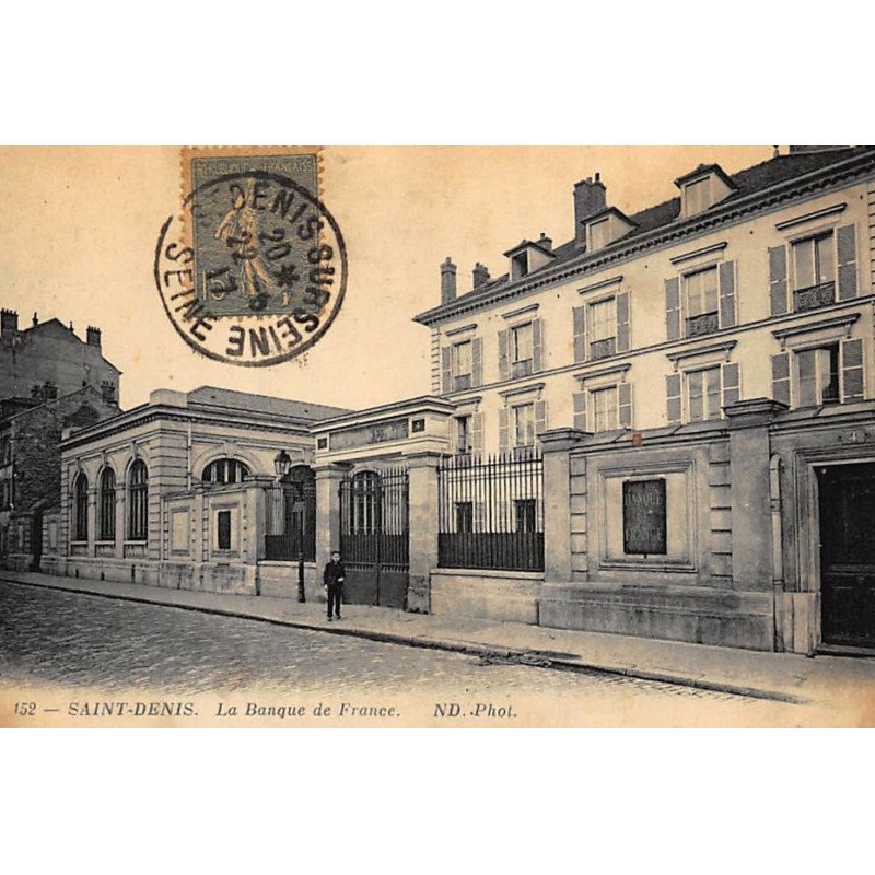 SAINT-DENIS : la banque de france - tres bon etat