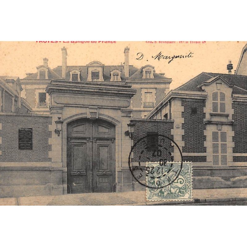 TROYES : la banque de france - tres bon etat