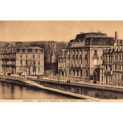 VERDUN : quai de la republique, cercle militaire et banque de france - tres bon etat