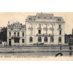 VERDUN : la banque de france et la caisse d'épargne - tres bon etat
