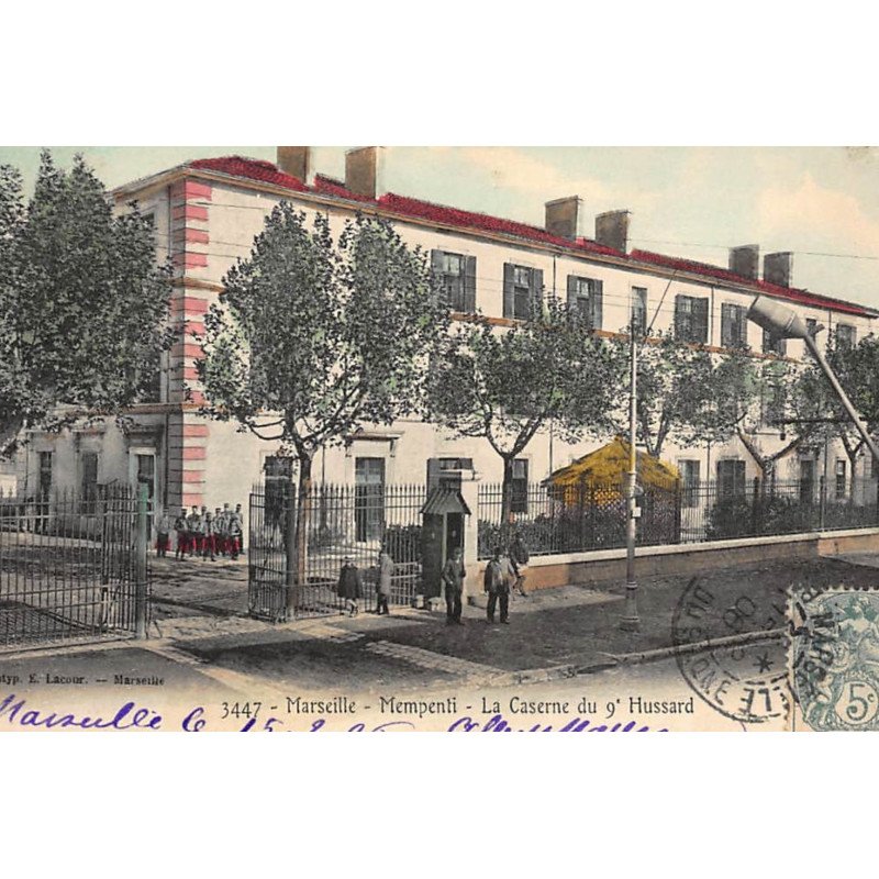 MARSEILLE : mempenti, la caserne du 9e hussard - tres bon etat
