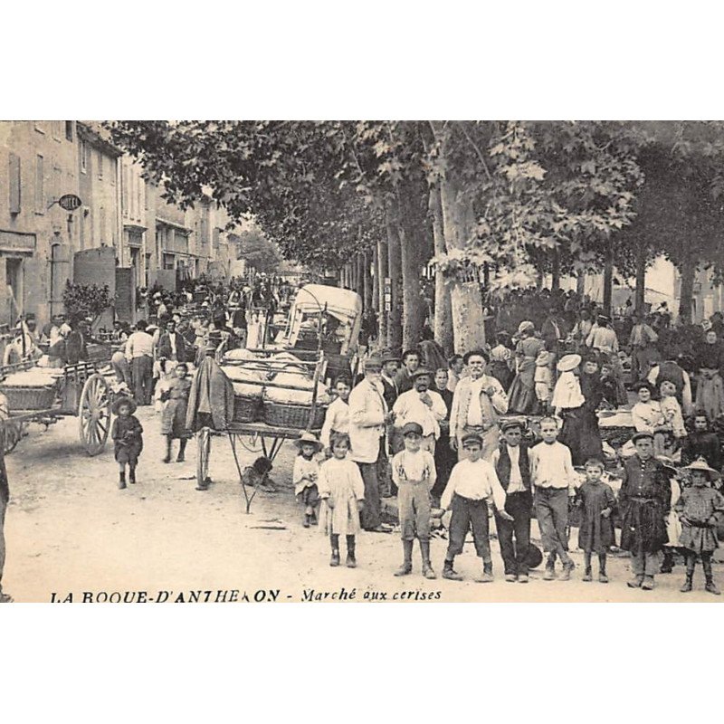 LA ROQUE-D'ANTHENON : marché aux cerises - etat