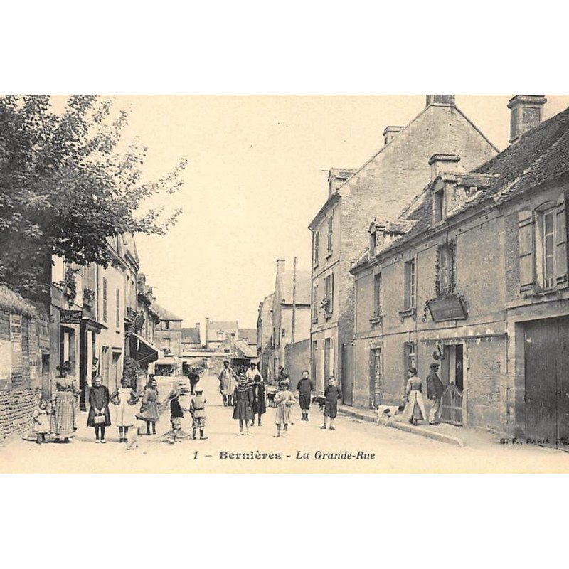 BERNIERES : la grande-rue - tres bon etat
