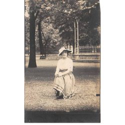 LUCHON - Carte photo - Melle Marguerite Vigier - Août 1916 - état