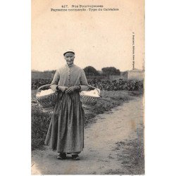 CALVADOS : nos pourvoyeuses, paysanne normande - tres bon etat