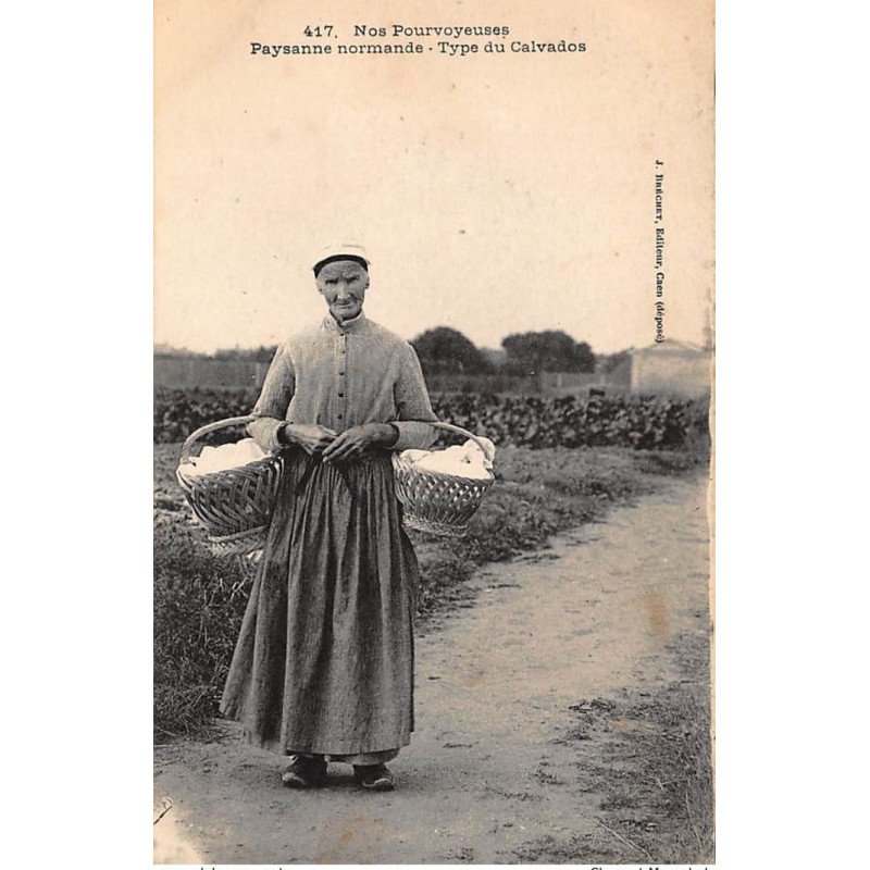 CALVADOS : nos pourvoyeuses, paysanne normande - tres bon etat