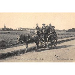 CALVADOS : a la mer, quand on a pas d'automobile, attelage - tres bon etat
