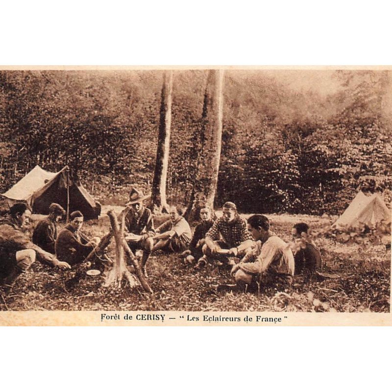CERISY : foret de cerisy, "les eclaireurs de france" scouts - tres bon etat