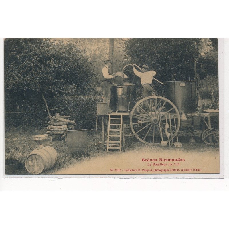 NORMANDIE : scenes normandes le bouilleur du crû - tres bon etat