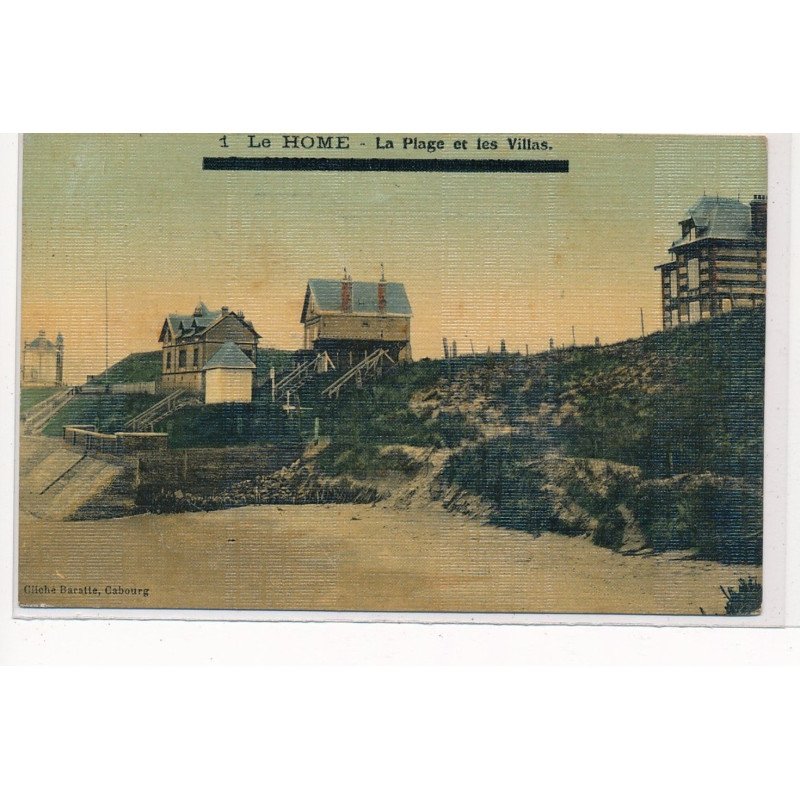 LE HOME : la plage et les villas, toillée - tres bon etat