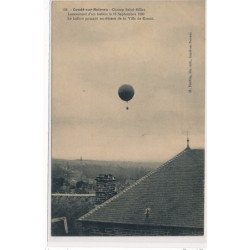 CONDE-sur-NOIREAU : lancement d'un ballon le 12 septembre passant au-dessus de la ville de condé - tres bon etat