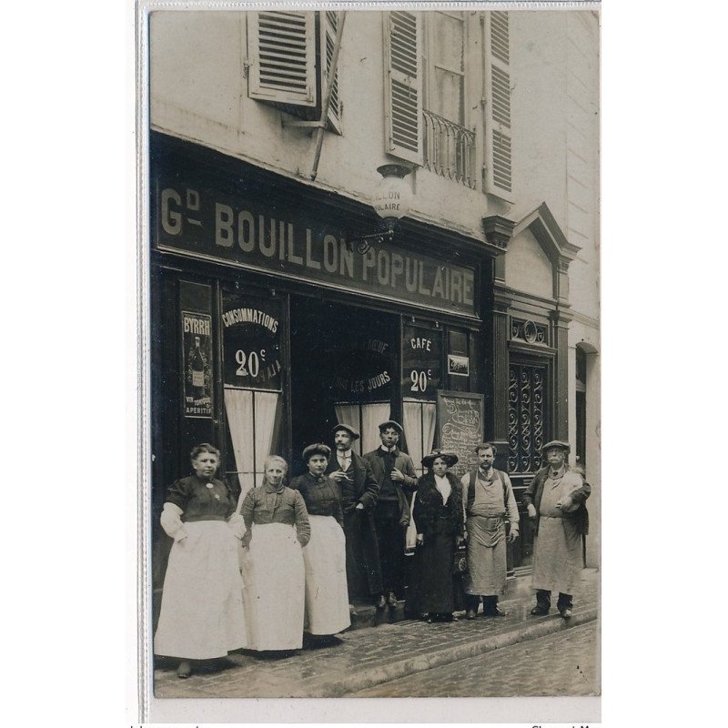 LA ROCHELLE : rue du temple, Grand bouillon populaire  - tres bon etat
