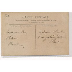 CARTE PHOTO A LOCALISER : personnages prennant l'apéro - tres bon etat