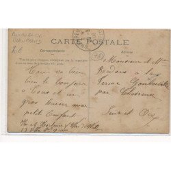 CARTE PHOTO A LOCALISER : seine-maritime(?) boulangerie blanchard, attelage, viennoiserie - tres bon etat