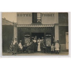 CARTE PHOTO A LOCALISER : hotel fouquet vins restaurant cuisine bourgeoise maison vins café liquers - tres bon etat