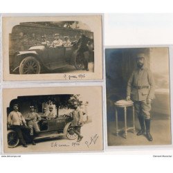 CARTE PHOTO A LOCALISER : lyon part-dieu 3CPA automobile militaire - tres bon etat