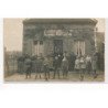 CARTE PHOTO A LOCALISER : longuet perruquier, oise(?) vins eau de vie liqueurs - tres bon etat