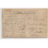 CARTE PHOTO A LOCALISER : stand de vendeur de masques, carnaval(?), cartes postales - etat