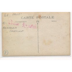 CARTE PHOTO A LOCALISER : paris(?) boucherie martinet - tres bon etat
