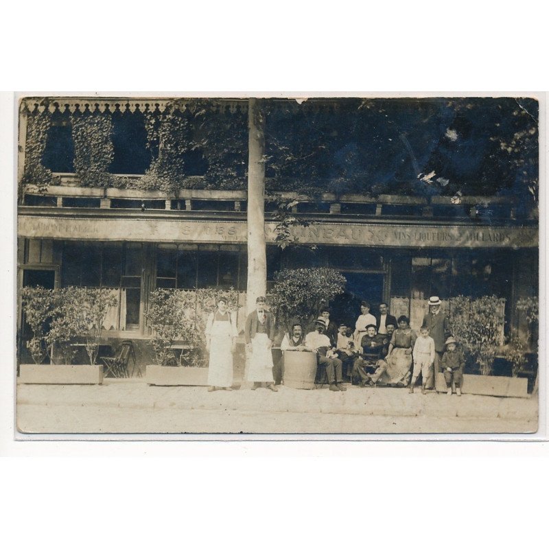 CARTE PHOTO A LOCALISER : jouy en josas(?) brasserie - etat