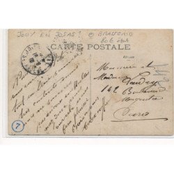 CARTE PHOTO A LOCALISER : jouy en josas(?) brasserie - etat
