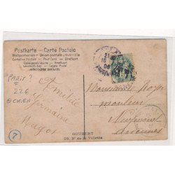 CARTE PHOTO A LOCALISER : paris(?) chiens, personnages - tres bon etat