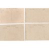 CARTE PHOTO A LOCALISER : magasin, personnages, 4 CPA - tres bon etat