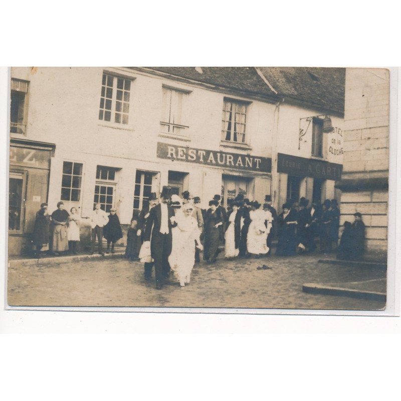 CARTE PHOTO A LOCALISER : restaurant, mariage, hotel de la cloche, hotel de la cloche - tres bon etat