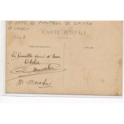 CARTE PHOTO A LOCALISER : café, au planteur de caiffa, cahen - tres bon etat